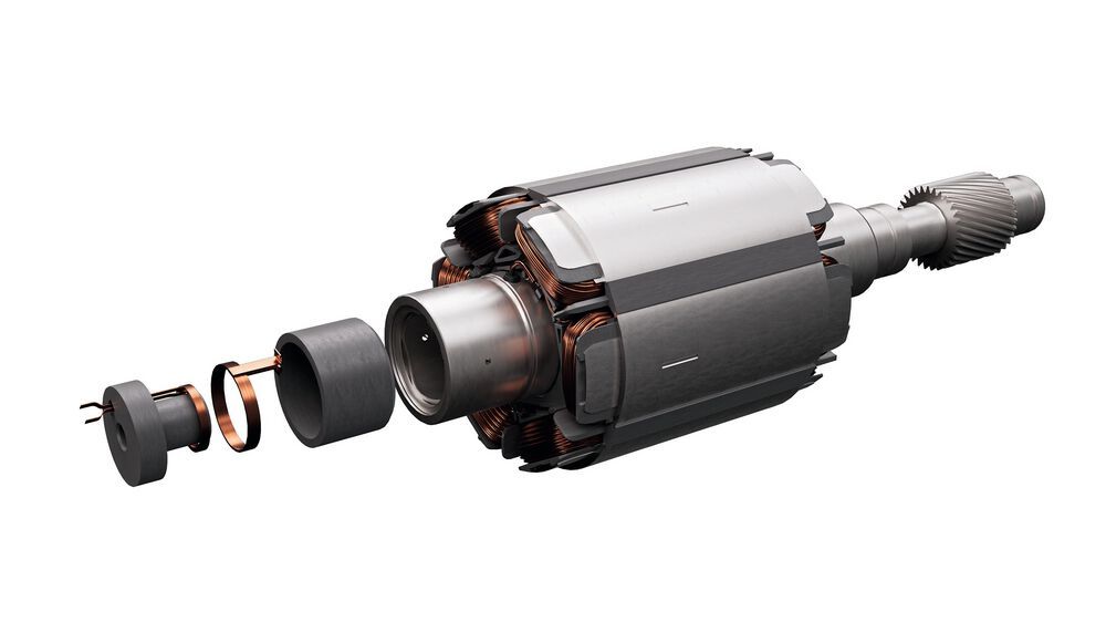 Kompakter E-Motor ohne Magnete und Seltene Erden