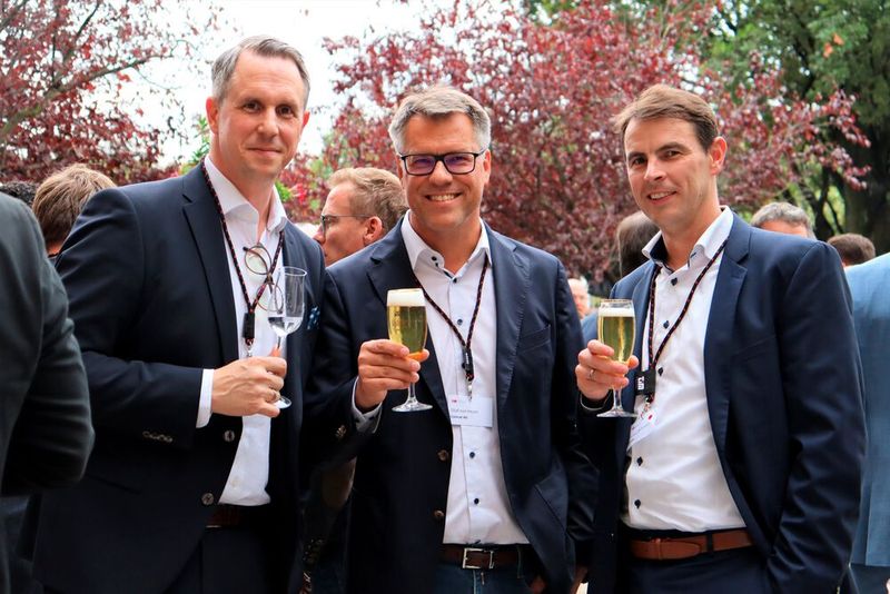 Stefan Fritz von Sophos, Olaf von Heyer von Concat AG und Florian Beckmann von Unilab.  (Bild: TIM)