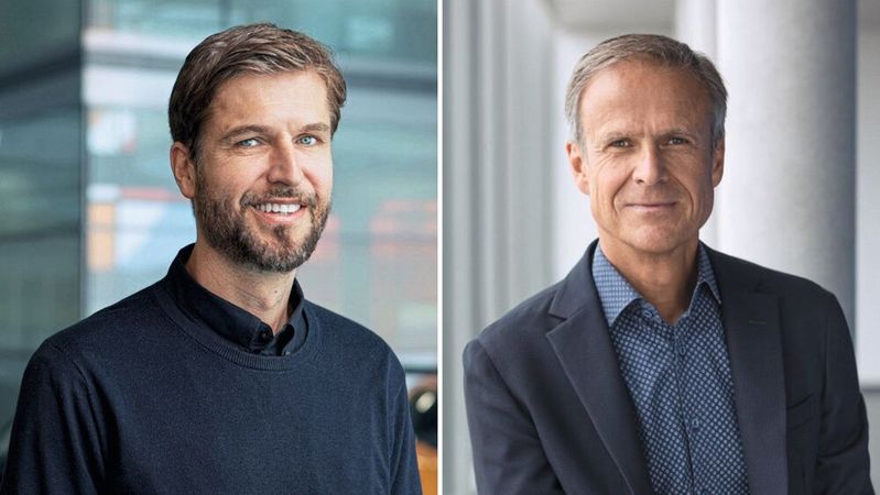 Tobias Sühlmann (links) folgt Michael Mauer als Designchef der Porsche AG.(Bild:  Porsche)