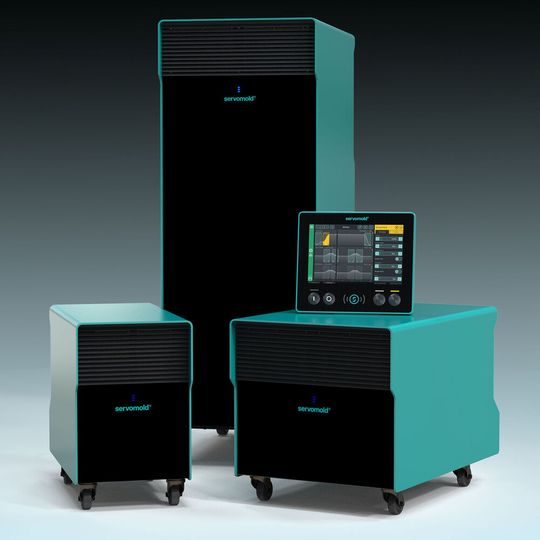 Presented at Fakuma 2023 and available on the market from 2024 are the flexibly configurable SMC controllers from Servomold, shown here in Mini, Standard and Rack versions. Presented at Fakuma 2023 and available on the market from 2024 are the flexibly configurable SMC controllers from Servomold, shown here in Mini, Standard and Rack versions.