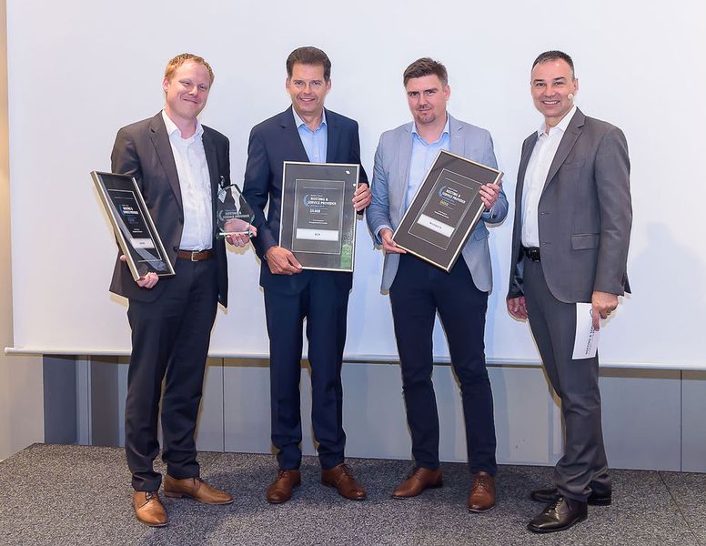 Die Gewinner in der Kategorie „Managed Service Provider“: Bechtle (Platin), Rackspace (Gold) und ACP (Silber). (Bild: Marko’s Photography / Marko Kovic)