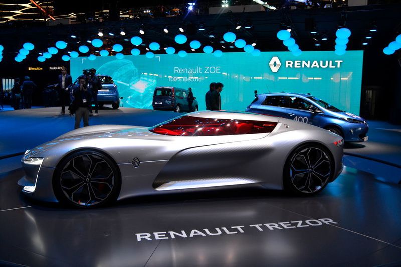 Renault hat in Genf nochmals den Trezor ausgepackt. Die Sportwagenstudie setzt auf reinen Elektroantrieb ... (Mauritz / »kfz-betrieb«)
