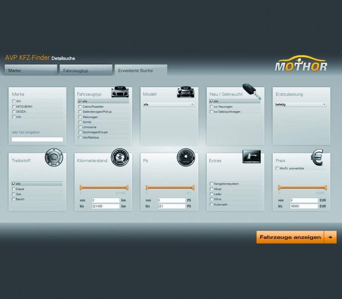 Auf den Folgeseiten stehen weitere Kriterien wie Kilometerstand, Preis, Antriebsart, Leistung oder Extras. (Archiv: Vogel Business Media)