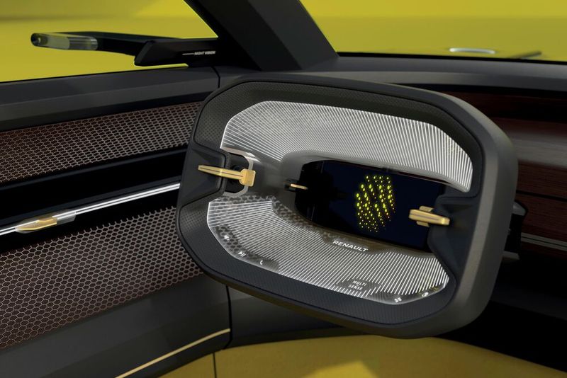 Das Lenkrad ist eckig ausgeführt. (Bild: Renault)