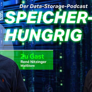 In dieser Folge von „Speicherhungrig“ spricht Chefredakteur Dr. Jürgen Ehneß mit René Nitzinger, Lead Product Manager bei MailStore, darüber, wie Unternehmen ihre E-Mails rechtssicher archivieren – und welche Fallen sie dabei vermeiden sollten.  (Bild: Vogel IT-Medien/Mailstore)