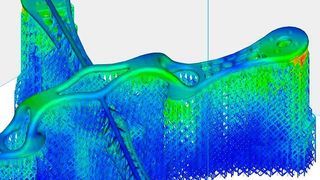 Materialise hat bei Magics 23 unter anderem das automatische Generieren der Stützstrukturen verbessert. (Materialise)
