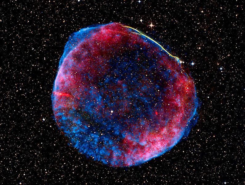 Überbleibsel der Supernova SN 1006 (NASA, ESA, Zolt Levay (STScI) )