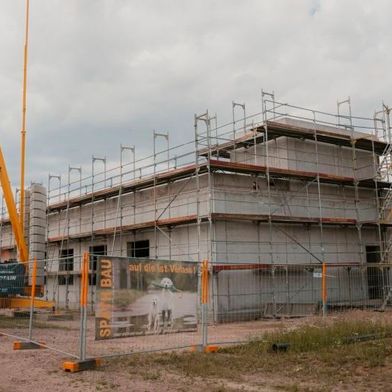 Der Rohbau steht: Die Baden Cloud zählt bald drei Standorte.  (Bild: Elektrizitätswerk Mittelbaden)