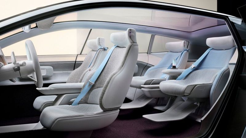 ... setzt Volvo vor allem recycelte Materialien ein, darunter verantwortungsvoll beschaffte schwedische Wolle und umweltverträgliche Textilien. (Bild: Volvo)