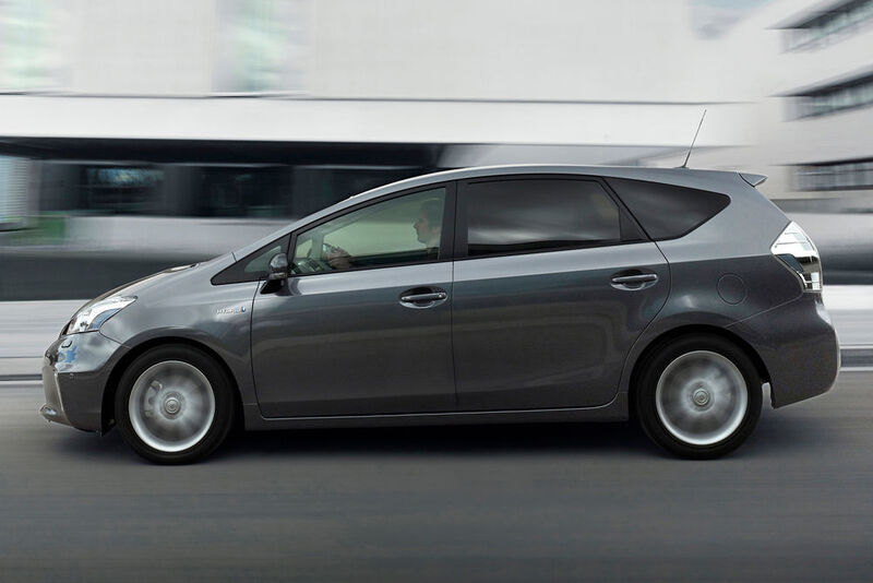 Toyota Prius+ Hybrid, 161 Gramm CO2 pro Kilometer, und ... (Toyota)