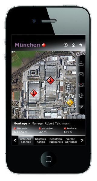 Die App ermöglicht die Kommunikation mit den verantwortlichen Mitarbeitern. (Wassermann)