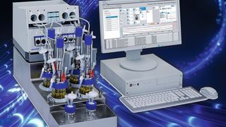 Abb. 1: Bei den hier beschriebenen Versuchen kam ein Dasbox Multibioreaktor-System von Eppendorf zum Einsatz. (Eppendorf AG; ©envfx - stock.adobe.com)