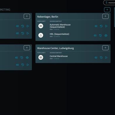 Auf dem Dashboard werden die zu inventierenden Lagerstandorte angezeigt und können hier zentral verwaltet werden. Inventuren können parallel stattfinden. (Bild: Remira)