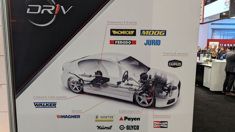 Der Ersatzteillieferant Driv, der zum Tenneco-Konzern gehört, gab auf der Automechanika eine deutliche Erweiterung seines Produktprogramms bekannt. Ganz neu auf den Markt kommt ein Sensorenprogramm unter der Marke Wagner, das laut Driv das vollständigste auf dem gesamten Markt ist, sowie Monroe-Fahrwerksteile für Lkw und Busse und ein Turbolader-Sortiment unter der Marke Walker. (Bild: Rosenow – VCG)