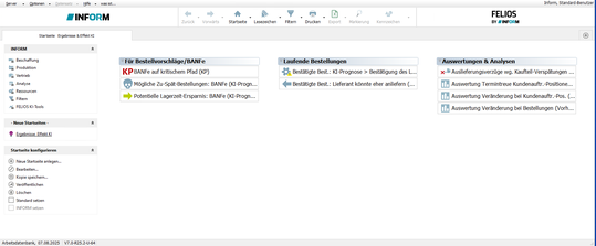 Im Mittelpunkt in Hannover steht das KI-basierte Advanced Planning-and-Scheduling-System (APS) Felios, das Planungsdaten aus bestehenden ERP-Systemen zusammenführt, realistische Termin- und Kapazitätspläne erstellt und bei Änderungen dynamisch nachsteuert. (Bild:  Inform)