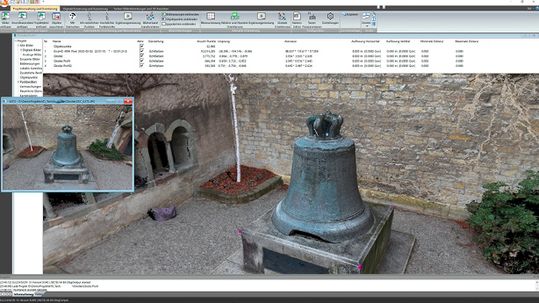 Punktwolke: Denkmalschutzdokumentation anhand eines Schlosses.(Quelle:  Elcovision)