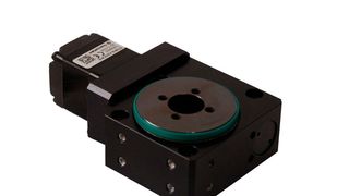 Der Rundtisch RT2A 050 von Föhrenbach verfügt über einen sehr kleinen Störkreis und eine große Durchlichtöffnung, durch die Versorgungsleitungen geführt werden können (Föhrenbach)