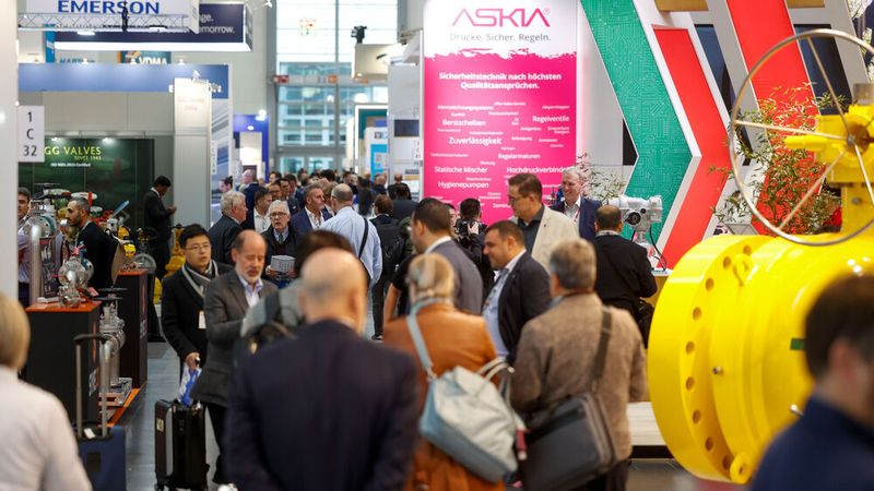 Haben Sie den Flow? Auf der Valve World dreht sich auch 2024 wieder alles um Armaturen, Absperrklappen, Hähne und Antriebe. (Bild: Messe Düsseldorf / ctillmann)