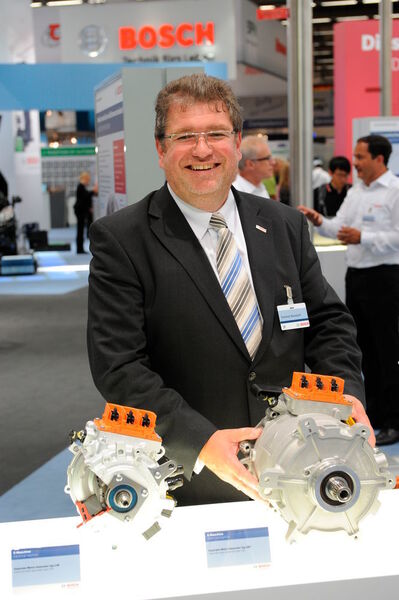 2012 gehörten Bosch und PSA zu den Gewinnern. Gemeinsam entwickelten die Unternehmen Hybridkomponenten für den Axel-Split-Antrieb, mit denen der weltweit erste Diesel-Hybrid ausgestattet war.  (Bosch)