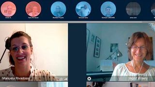 TixeoFusion-Teilnehmer werden als „Bubbles“ angezeigt. (Tixeo)