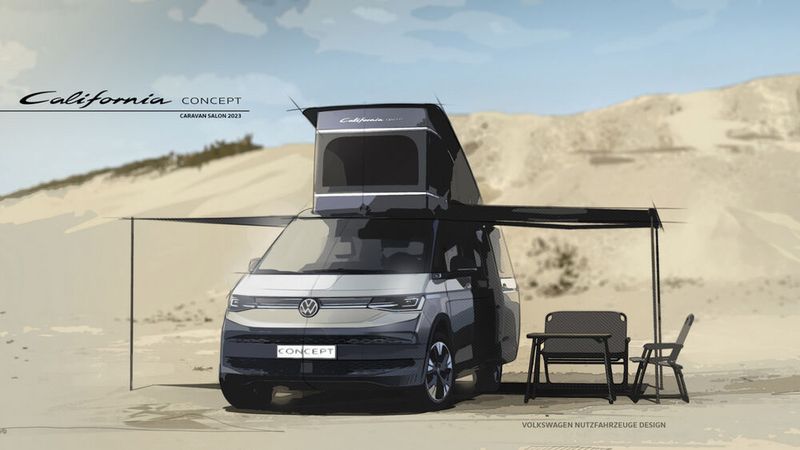 VW stellt den neuen Multivan als California-Wohnmobil vor. (Bild: VW)