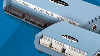 Die 24-Bit-Messgeräte bieten bis zu 64 analoge Eingänge, die individuell auf verschiedene Thermoelementtypen und unterschiedliche Spannungsbereiche eingestellt werden können. (Measurement Computing)