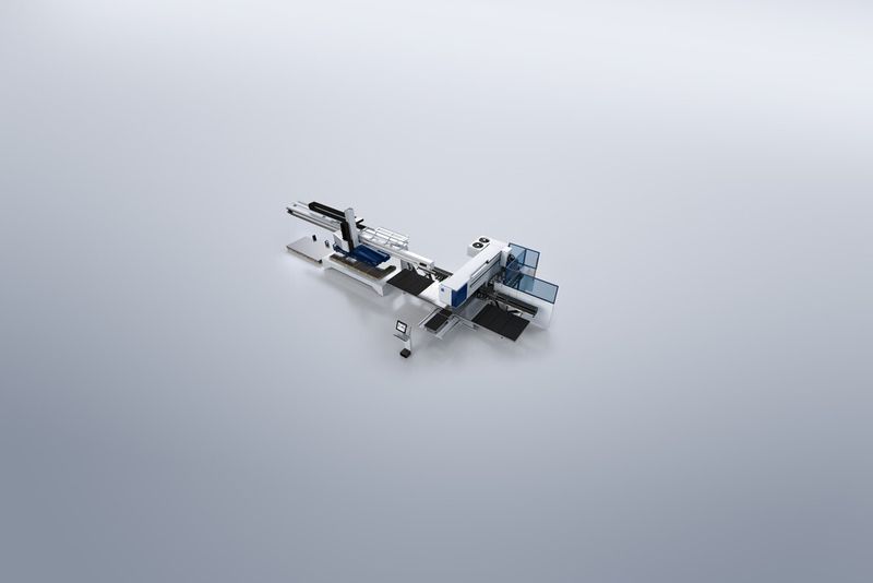 Die Automation der Stanzmaschine Tru Punch 5000 lässt sich stufenweise ausbauen. (Bild: Trumpf)