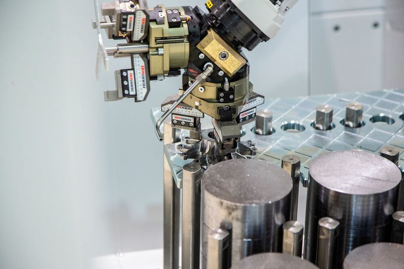 Die Hyperturn 45 G3 und andere Emco-Dreh-Fräs-Maschinen können besonders zeitsparend mit dem Turn/Mill-Assist bestückt und entladen werden. (Emco)