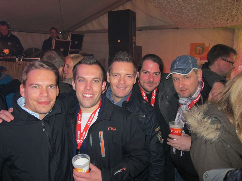 Das LG-Digital-Signage-Team (v. l.): Rene Klos, Timo Seidel, Ingo Krause, Christoph Kinner und Thomas Reinhardt  (Bild: IT-BUSINESS)