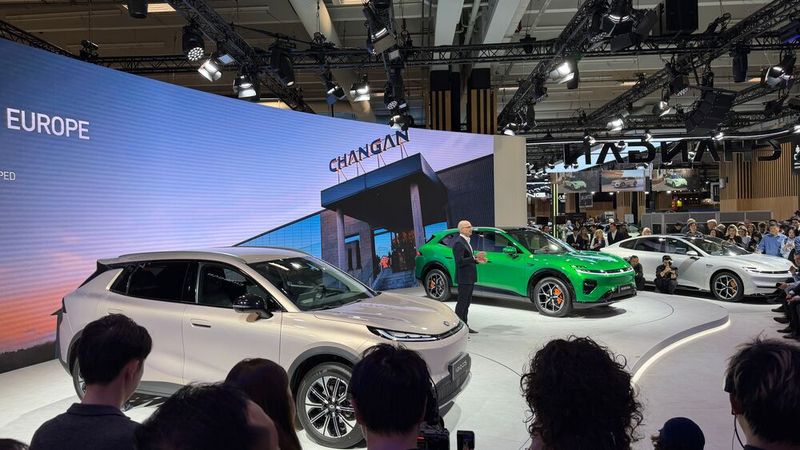 Changan unveiled a new product line called Nevo, the first model of which will be available at German dealerships as early as the beginning of 2027. (Image:Wehner - VCG)