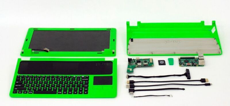 Raspberry Pi Laptop-Kit pi-top: nur wenige Komponenten müssen für den Raspberry-Pi-Laptop zusammengebaut werden. (Bild: raspberrypi.org)