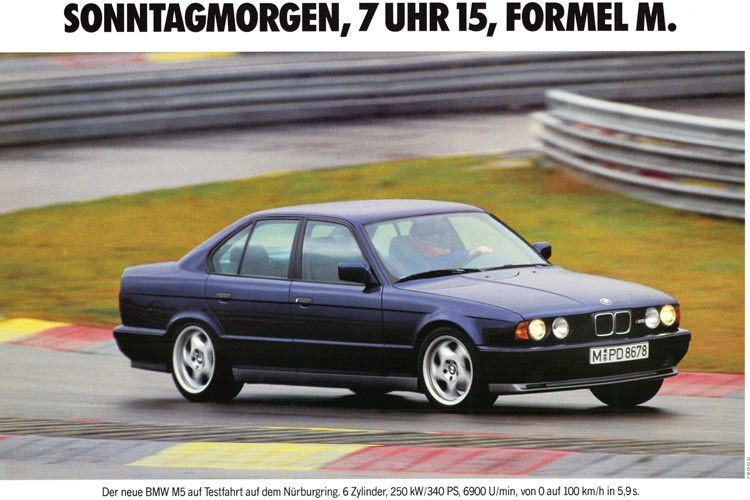 Auch der M5 startete '91. (Foto: BMW)