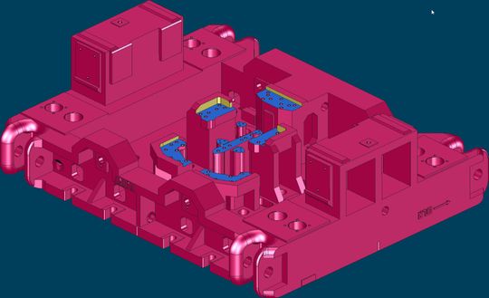 (Schnelle 2,5D-Bearbeitung mit unterschiedlichen Aufmaßen (Bild: Tebis AG))