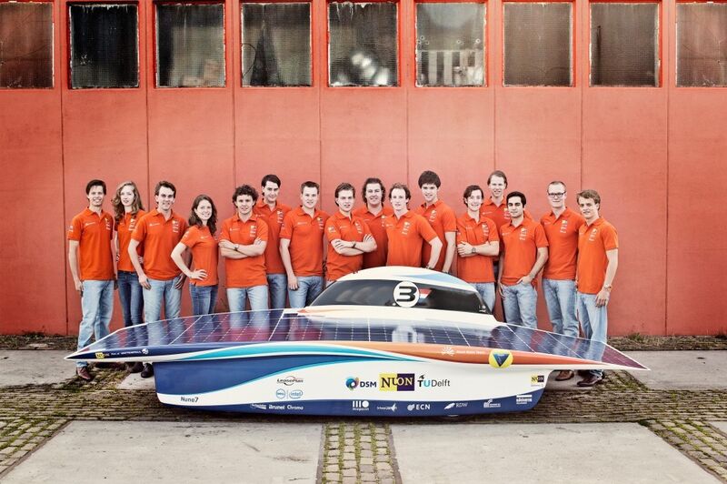 Seit Mitte 2012 war ein Team von 16 Studenten der TU Delft an der Planung und dem Bau des Nuna7 Solar-Autos beteiligt. (Hans-Peter van Velthoven/TU Delft)