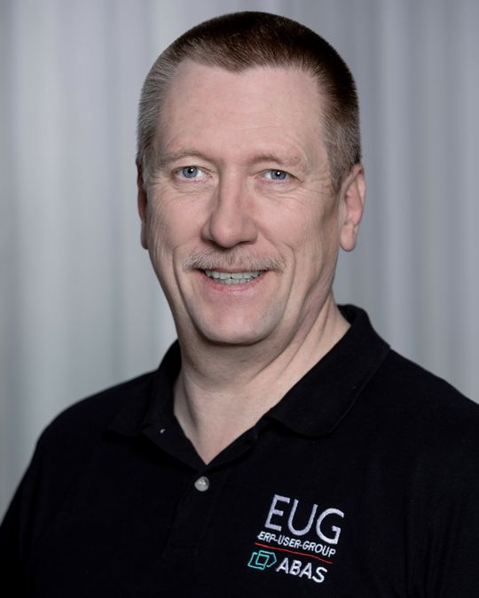 (Rainer Groll, Vorstandsmitglied der ERP-User-Group (EUG). Foto: Karsten Socher Fotografie)