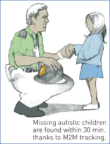 Mithilfe von M2M-Lösungen können vermisste autistische Kinder innerhalb von 30 Minuten aufgespürt werden. (Bild: Telit)