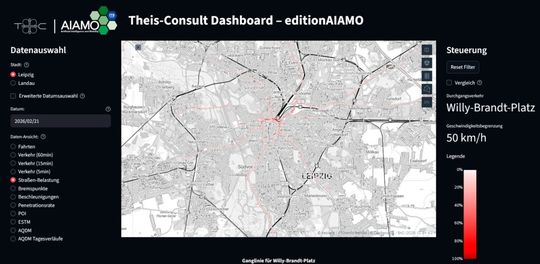 Verkehrsspinne für einen Hotspot in Leipzig(Bild:  Theis Consult)