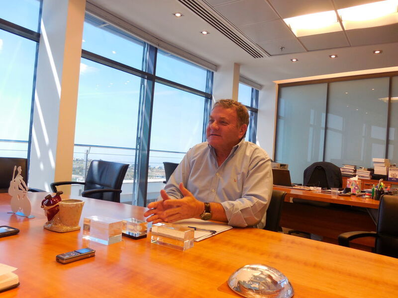Iscar's CEO Jacob Harpaz in his office in Tefen, Israel. (Source: Schulz)