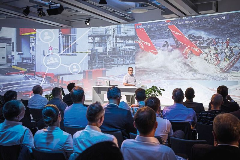 Impressionen der 4. Fachtagung „Mehr Effizienz im Presswerk“ am 15. Juni 2023 in Würzburg. (Bild: VCG/Stefan Bausewein)