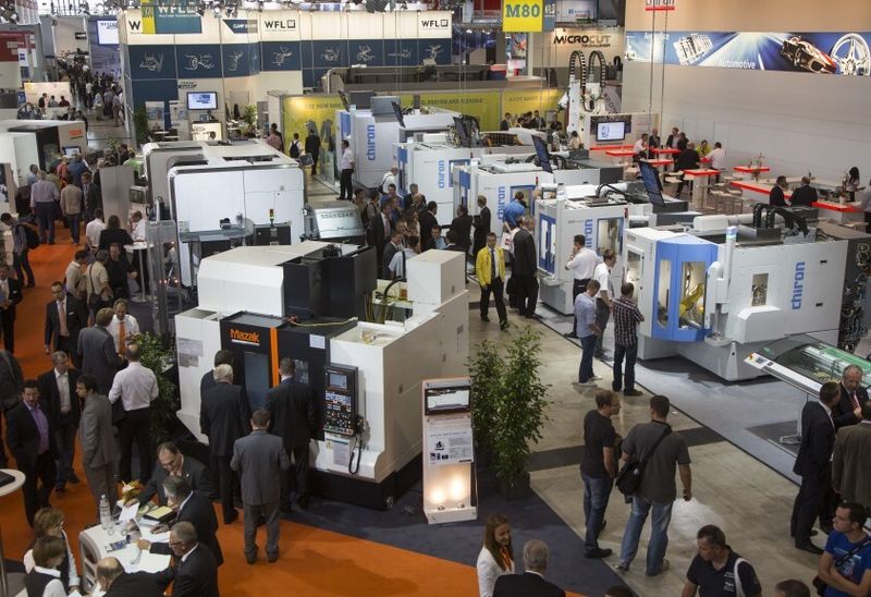 Mazak, Chiron: Überblick von Halle 5. (Bild: Messe Stuttgart)