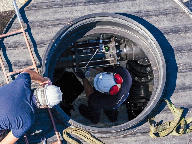 Gemeinsam bieten GF und VAG vollständig integrierte Flow Solutions an, darunter den Flowise Schacht, der Komponenten beider Unternehmen vereint und damit zur Optimierung von Wassernetzen beiträgt. (Bild: GF)