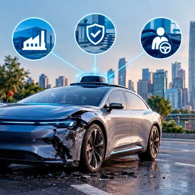 In China, automakers will be held liable in the future if traffic rules are violated while in autonomous driving mode and, for example, an accident occurs. (Image:Created with AI)