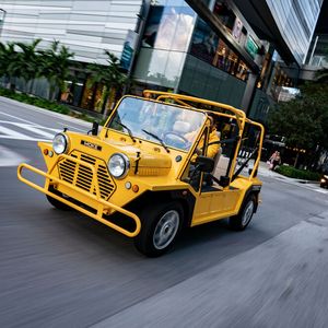 Der Mini Moke erfreut sich in Miami großer Beliebtheit.(Bild:  BMW)