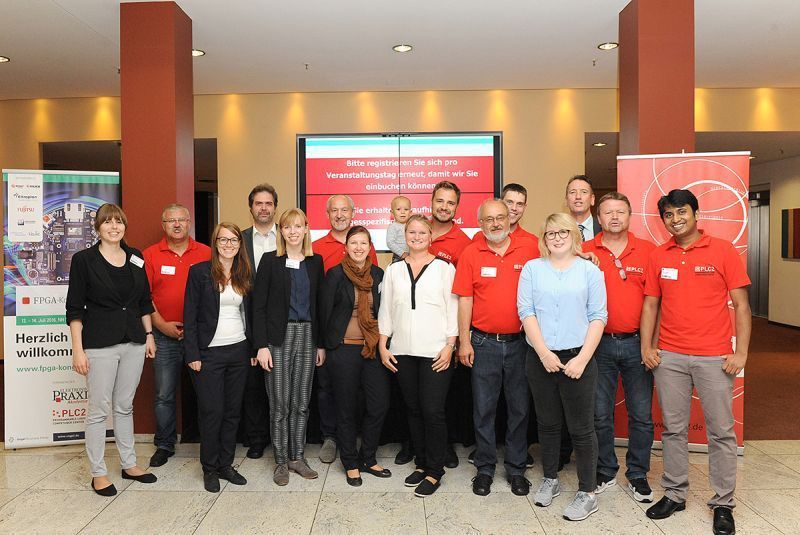 Das Organisationsteam des FPGA-Kongress 2016, gemeinsam veranstaltet vom Schulungszentrum PLC2 und der Fachzeitschrift ELEKTRONIKPRAXIS. (VBM)