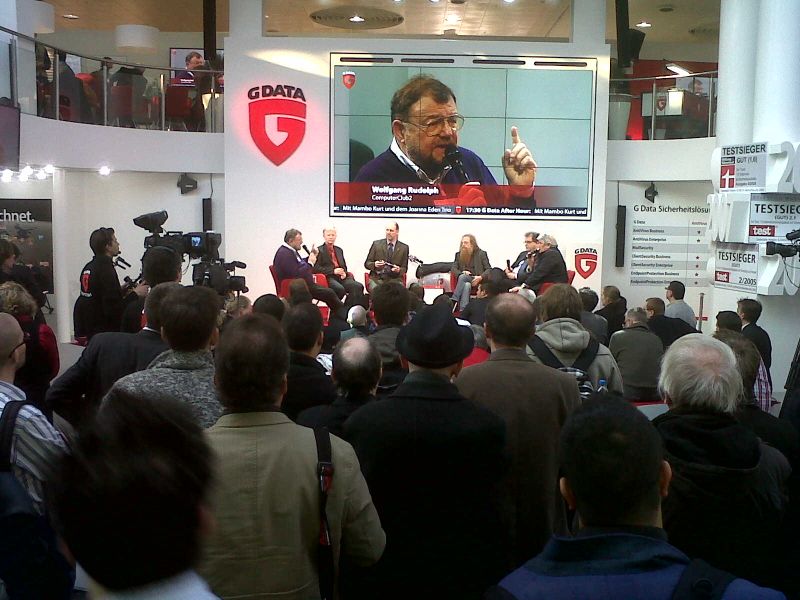 Roundtable bei G Data in Halle 11 über Sicherheit in der Cloud. Das Thema fand reges Interesse. (Archiv: Vogel Business Media)