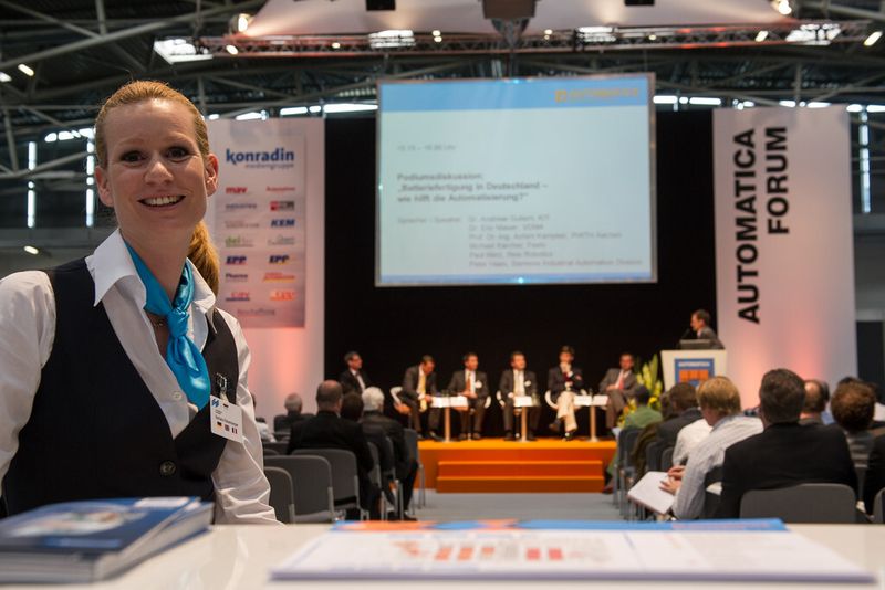 Rückblick: Impressionen von der Automatica 2012. (Bild: Messe München)