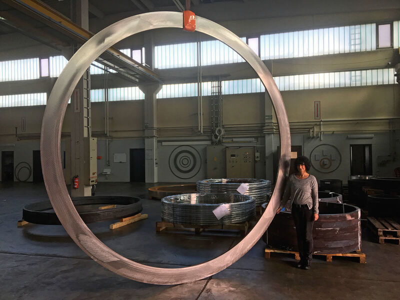 Der Giant Ring Cutter kann Ringe bis 5300 mm Außendurchmesser fertigen. (Weidner)