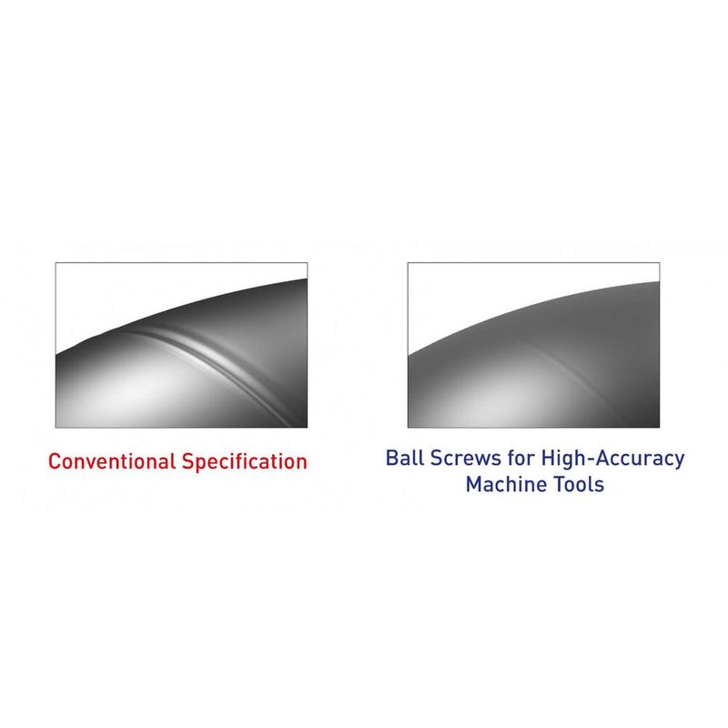 Enlarged view of machined surface (simulated image)