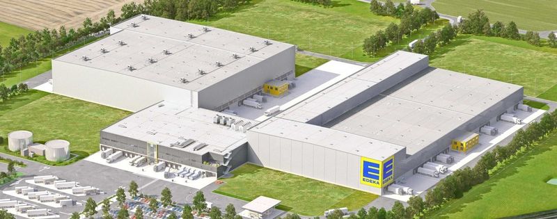 Im neuen Logistikzentrum von Edeka vertrauen die Verantwortlichen Witron-Lager- und Kommissioniertechnik. (Bild: Witron)