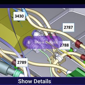 Montageanleitung via Augmented Reality: Die Across-Anwendung kann solche Pläne direkt im Blickfeld des Monteurs einblenden.